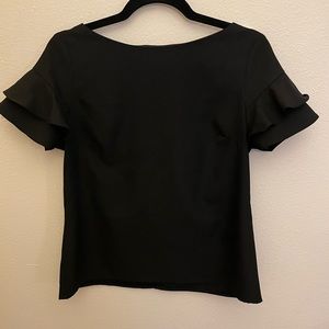Black Short Sleeve Blouse
